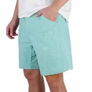 Aftco M01L Fishing Shorts Men's Size 40 Light Blue UPF50+ Packable Outdoors NWT